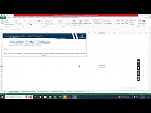 Excel Module 7 SAM Project 1a | New Perspectives Excel 365/2021 | Valerian State College