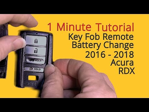 How To Replace A 2016 - 2018 Acura RDX Key Fob Remote Battery