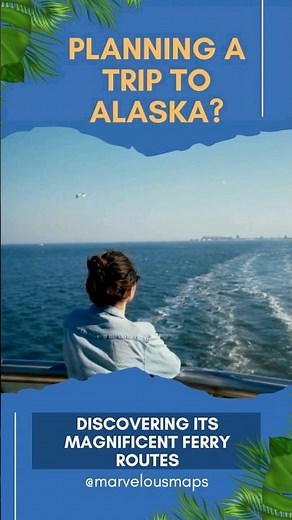 What are the main Alaska ferry routes? Alaska Marine Highway System #shorts