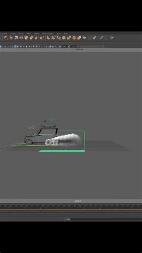 Maya TIRE BURNOUT That Looks TOO Real #vfx #simulation #shorts