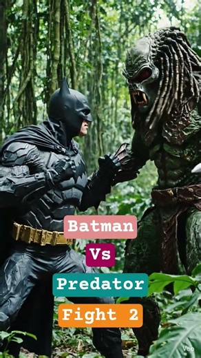 Batman vs Predator | Who Wins the Ultimate Hunt? #batman, #predator, #ytshorts, #shortsfeed, #shorts
