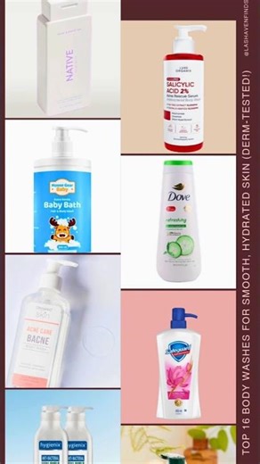 Top 16 Body Wash Picks ✨ Hydrating & Fresh! #shorts