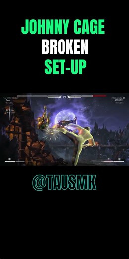 MKX | Johnny Cage BROKEN Set-Up! | #mortalkombat #mkx #mk11 #mk1 #fgc #shorts #johnny