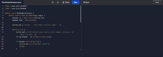 “Successfully completed my second task — Rock Paper Scissor game developed using Java.”InternPe | Vivek Naik