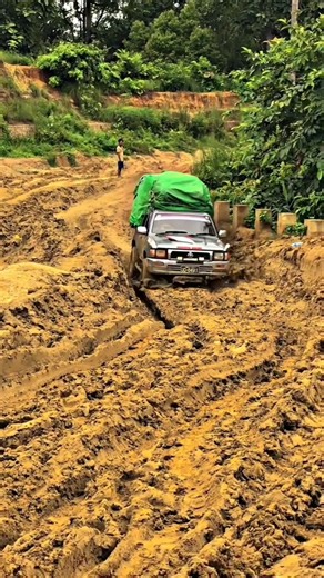Loaded Toyota Hilux vs Deep Mud Road | 4x4 Off-Road Challenge