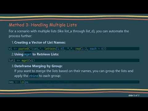 Merging Dataframes in R: An Effective Guide to Combine Lists