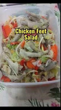 Coldish Chicken Feet Salad/#shortvideo/Simple Western &Asian Menu