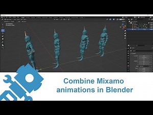 Combine Mixamo Animations in Blender 3.3