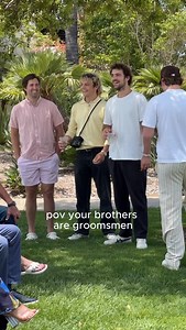 peas in a pod 🫛 #brothers #wedding #funny #rehearsal #groomsmen | Rydel Funk