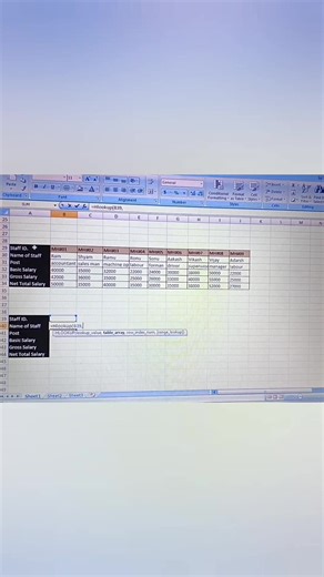 Learn how to use Hlookup formula in excel #hilightseveryonefollowerseelsfypシ゚viralvideo | Samsad Khan