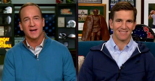 Two sets of NFL brothers collide: New Orleans' Mannings go on Kelces' Super Bowl podcast