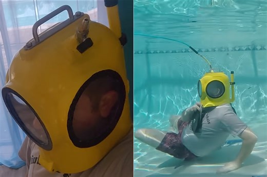 Exploring Underwater Creativity With a 3D Printed Dive Helmet and Floating Air Supply