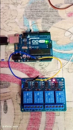 Relay Module Controlling By Arduino #relay #arduino #electronics ‪@electrobiotech‬