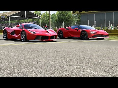 Ferrari LaFerrari vs Ferrari SF90 Stradale at Monza Full Course