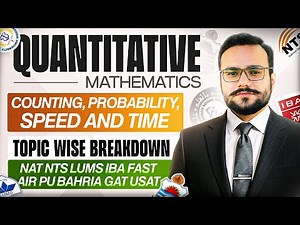 Counting, Probability, Speed & Time Problems | NTS GAT USAT Past Paper Questions | NTS Test Prep