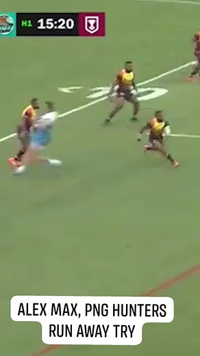22K views · 242 reactions | ALEX MAX, PNG HUNTERS - RUNAWAY TRY.. [ HUNTERS VS NORTHERN PRIDE FULL TIME SCORE HUNTERS 30-12 PRIDE] #fbreels #reelsvideoシ #reels #foryouシ #pnghunters #reel #PNGKumuls #pngrfl #reelsfbシ #fbreelsvideo #fyp #fb #for #flyinghigh #rugbyleague #rugby | Konzi Kinzi | Facebook