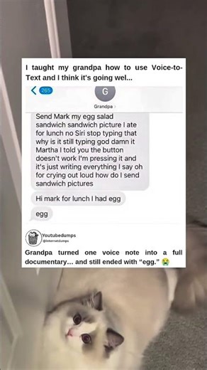 i taught my grandpa how to use voice to text