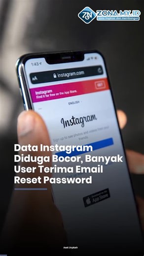 PT Zona Nyaman Indonesia on Instagram: "Sejumlah pengguna Instagram di berbagai penjuru dunia, belakangan ini mendapatkan email permintaan reset password akun Salah satu pendengar SS berinisial AD juga mengalami hal serupa. Pada Sabtu (10/1/2026) dia menerima email permintaan reset password. Padahal saat itu dia tidak sedang akan mengganti password Instagram. Malwarebytes perusahaan keamanan siber, melalui akun X, menyebutkan, penjahat siber mencuri data 17,5 juta akun IG Diduga, karena data yan