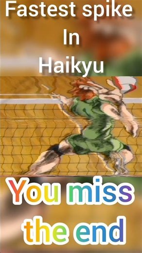 The Fastest spike 💀in Haikyu History#shorts #haikyuu #anime