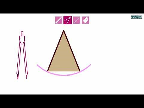 Décrire un triangle isocèle