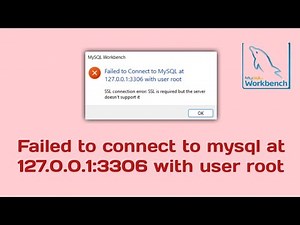 failed to connect to MySQL at 127.0.0.1 with user root in MySQL workbench | Hindi