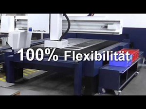 Trumpf SortMaster rotierbarer TruLaser vollautomatisch programmiert mit blechwelt - cadcam nesting