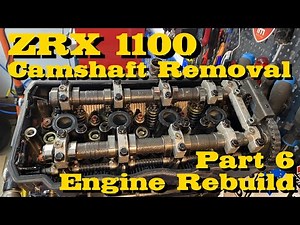 Kawasaki ZRX 1100 Check Valve Clearance & Camshafts Removal | Nockenwelle [Engine Rebuild Part 6]