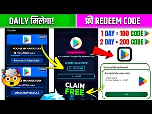 FREE REDEEM CODES INSTANT 🤩 | 800 REDEEM CODE FREE | HOW TO GET GOOGLE PLAY STORE REDEEM CODES FREE