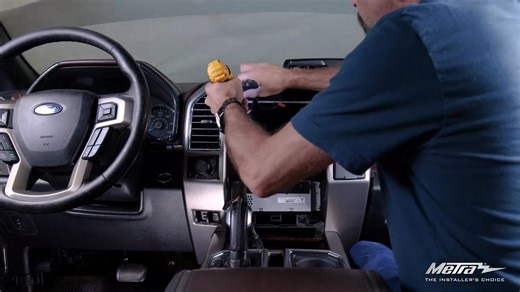 Our experts walk you through the installation of our TurboTactile™ Dash Kit for 2015-2022 Ford F-Series trucks with factory dual climate control. See more details about the 99-5864CH at MetraOnline.com. | Metra Electronics