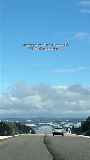 🇨🇦 Most Beautiful Highway Drive in Canada | To Banff National Park 🏔 | 📍 Calgary to Banff