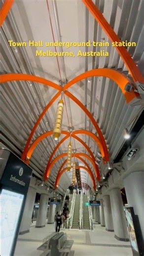 This is AUSTRALIA | New underground train station Town Hall #Melbourne #Australia