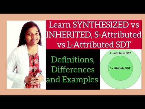 Synthesized and Inherited Attributes in Compiler Design| S-attribute and L-attributed SDT difference