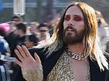 Jared Leto arrives to the Givenchy Womenswear show at 2023 Paris Fashion Week