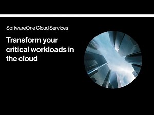 Transform your critical workloads with SoftwareOne