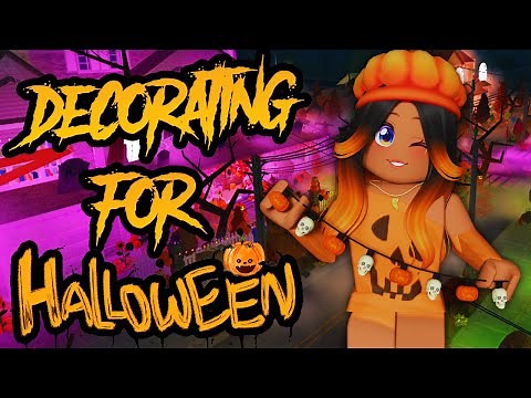🎃 *DECORATING* My House For *HALLOWEEN* on BLOXBURG 🏡 | Roblox