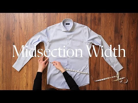 How To Measure Your Shirt: Midsection Width