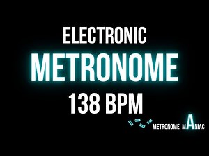 Metronome 138 BPM - Electronic beep