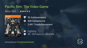 Pacific Rim: The Video Game Achievements