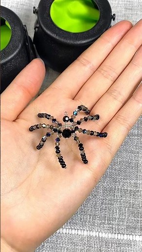 DIY beaded Spider decoration 🕷️🕸️