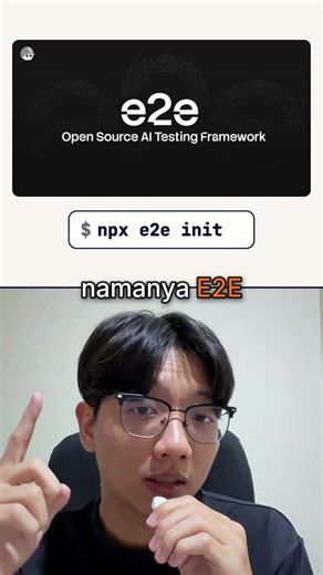 Script test sering error karena UI nggak deterministic? Framework E2E pakai agent buat testing. E2E adalah framework testing untuk web, Android, dan iOS. Agent kamu langsung test app-nya dan menentukan sendiri apakah output-nya sudah sesuai, tanpa text assertion yang harus deterministic. Proses testing disimpan sebagai cache, jadi testing berikutnya nggak mengulang dari awal dan cost-nya bisa lebih rendah dibanding AI testing biasa. Follow buat keep up dengan teknologi terbaru di software engine