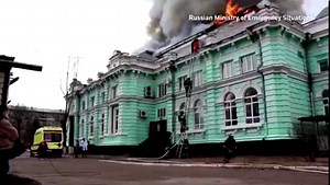Russian doctors stayed behind in a burning, tsarist-era hospital in the country's Far East to complete open-heart surgery after a fire broke out on the roof while they were operating https://reut.rs/3mw7j2x | Reuters