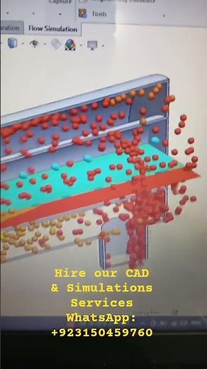 heat exchanger CFD with solidworks #cfd #solidworkssimulation #heatexchanger