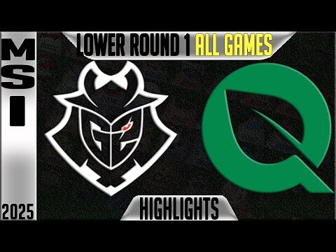 G2 vs FLY Highlights ALL GAMES | MSI 2025 Knockouts Round 2 | G2 Esports vs FlyQuest