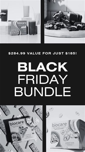 2.5K views | The ultimate Biocare bundle is here — loaded with our best-selling high-protein drinks, crave-worthy snacks, and our signature tote. Everything you need for optimal GLP-1 nutrition, all in one insane deal. | Biocare Nutrition | Facebook