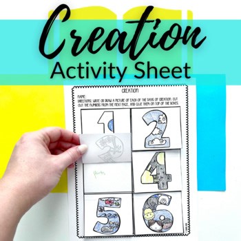 Creation Printable Activity Sheets   Craft for Sunday School or Bible Class