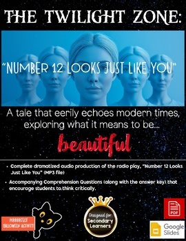 THE TWILIGHT ZONE: "Number 12 Looks Just Like You" Audio Play and Comp. ?'s