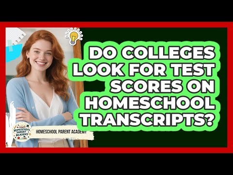 Do Colleges Look For Test Scores On Homeschool Transcripts?