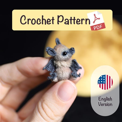Crochet Bat Amigurumi Pattern: Halloween Decor (PDF Pattern) - Etsy