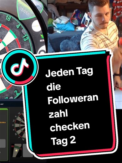 Darts Challenge: Followerzahl täglich checken