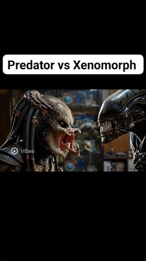 😱predator vs Xenomorph face off #predator #xenomorph #alien